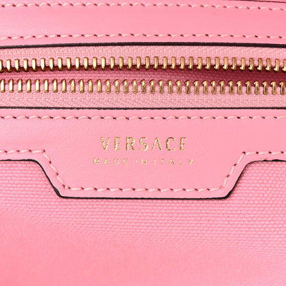 Versace Canvas Suppler Calfskin Cabas GV Signature Tote Pink 6 of 12