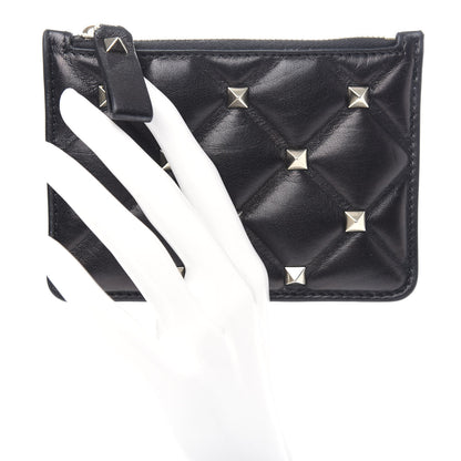 Valentino Garavani Nappa Candystud Coin Purse Black 2 of 6