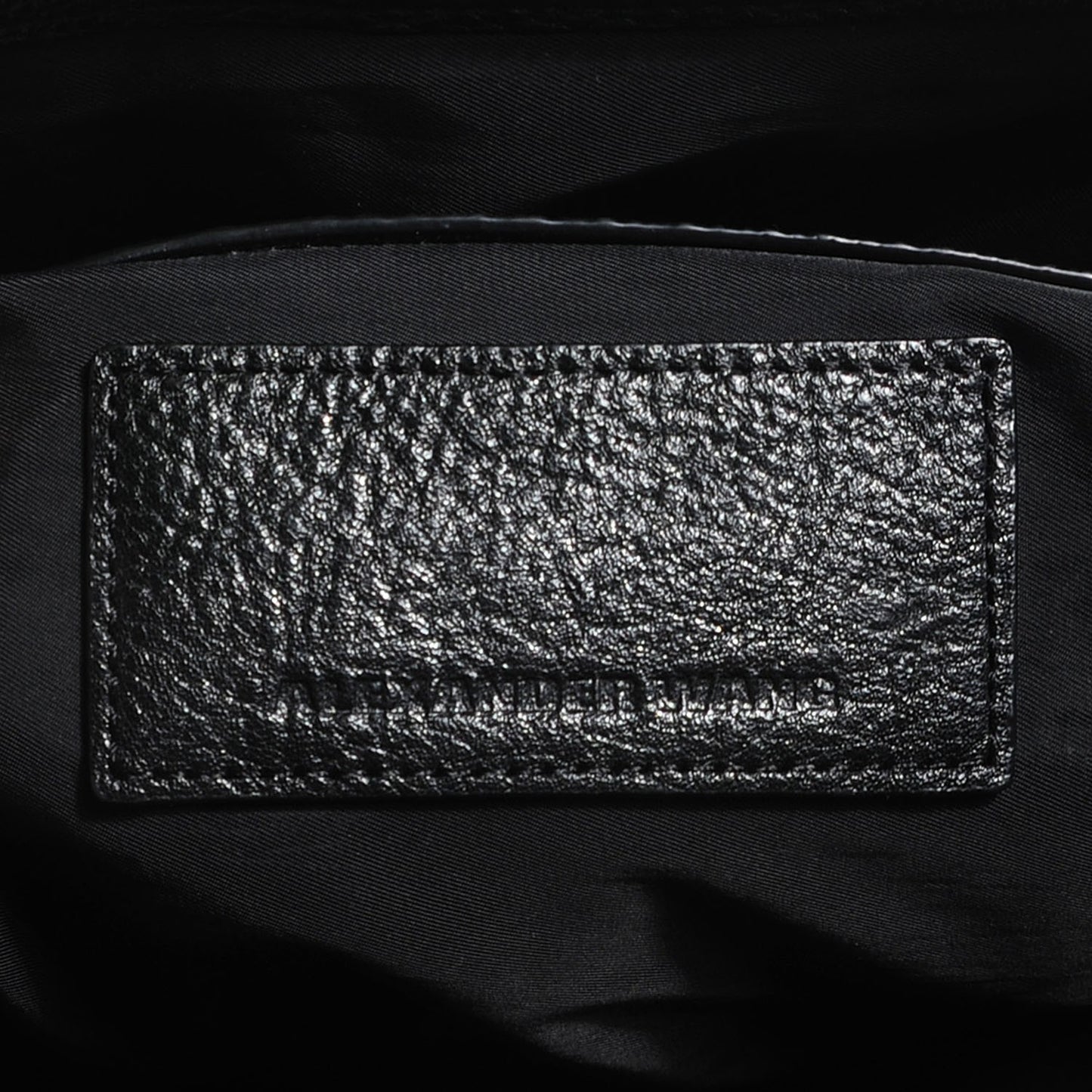 Pebbled Calfskin Large Emile Black Rose Gold Hardware