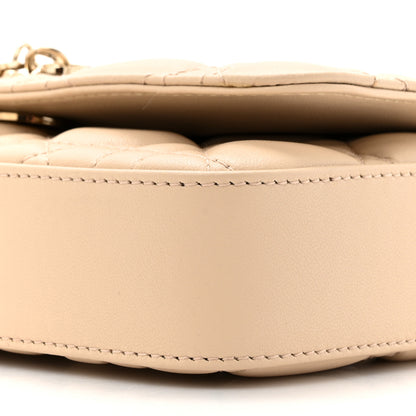 Christian Dior Lambskin Cannage Dior Talk Phone Pouch Powder Beige 9 of 12