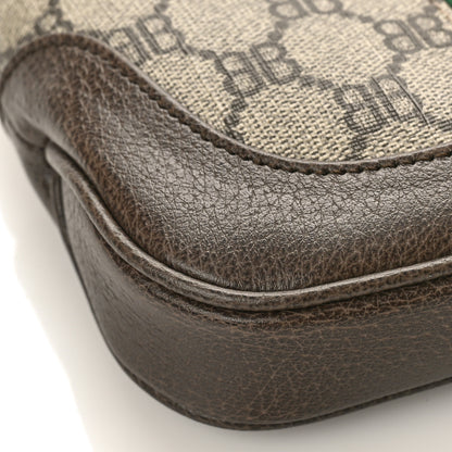 Gucci X BALENCIAGA BB Supreme Monogram Calfskin Web Mini Jackie 1961 Hobo Beige Ebony 7 of 10