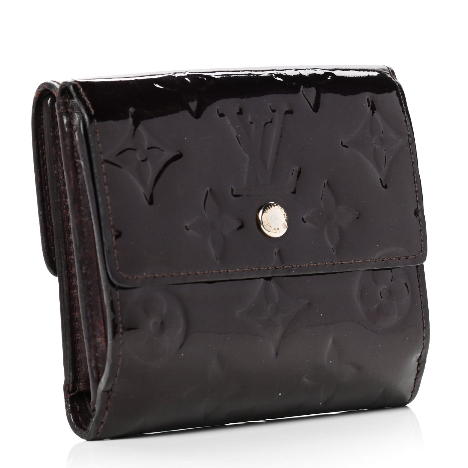 Louis Vuitton Vernis Elise Wallet Amarante 2 of 4