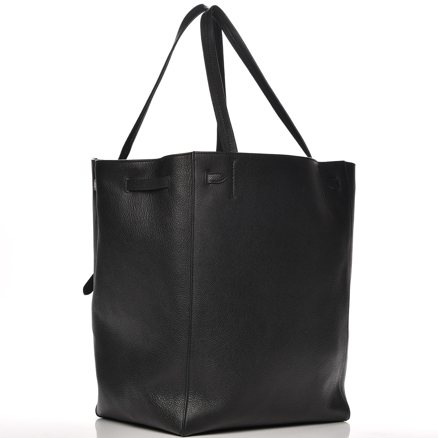 Celine Soft Grained Calfskin Medium Belt Cabas Phantom Black 3 of 9