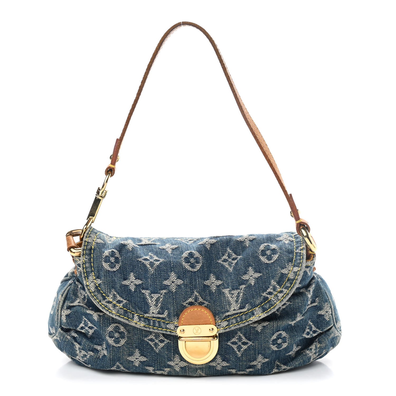 Louis Vuitton Monogram Denim Mini Pleaty Blue 1 of 9
