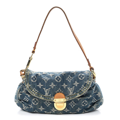 Louis Vuitton Monogram Denim Mini Pleaty Blue 1 of 9