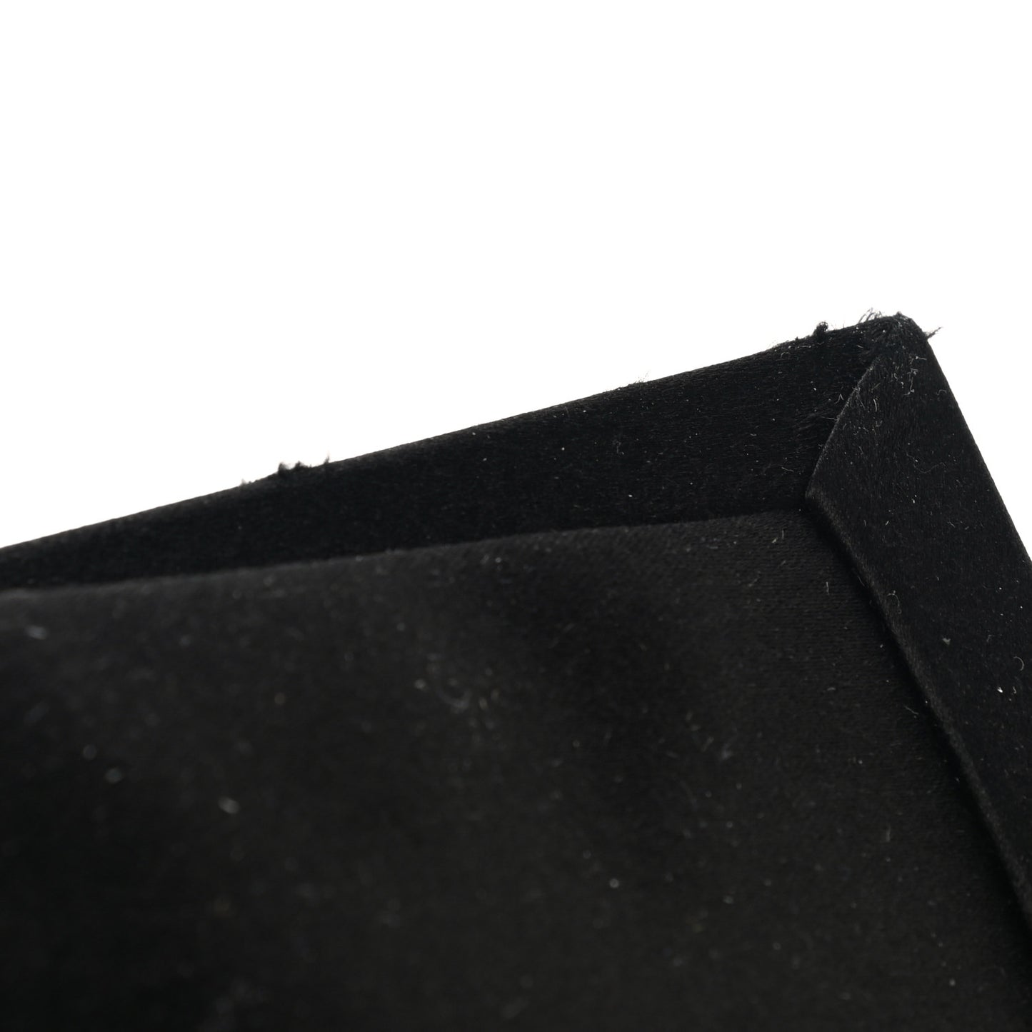 Satin Crystal Flower Embellished Clutch Black
