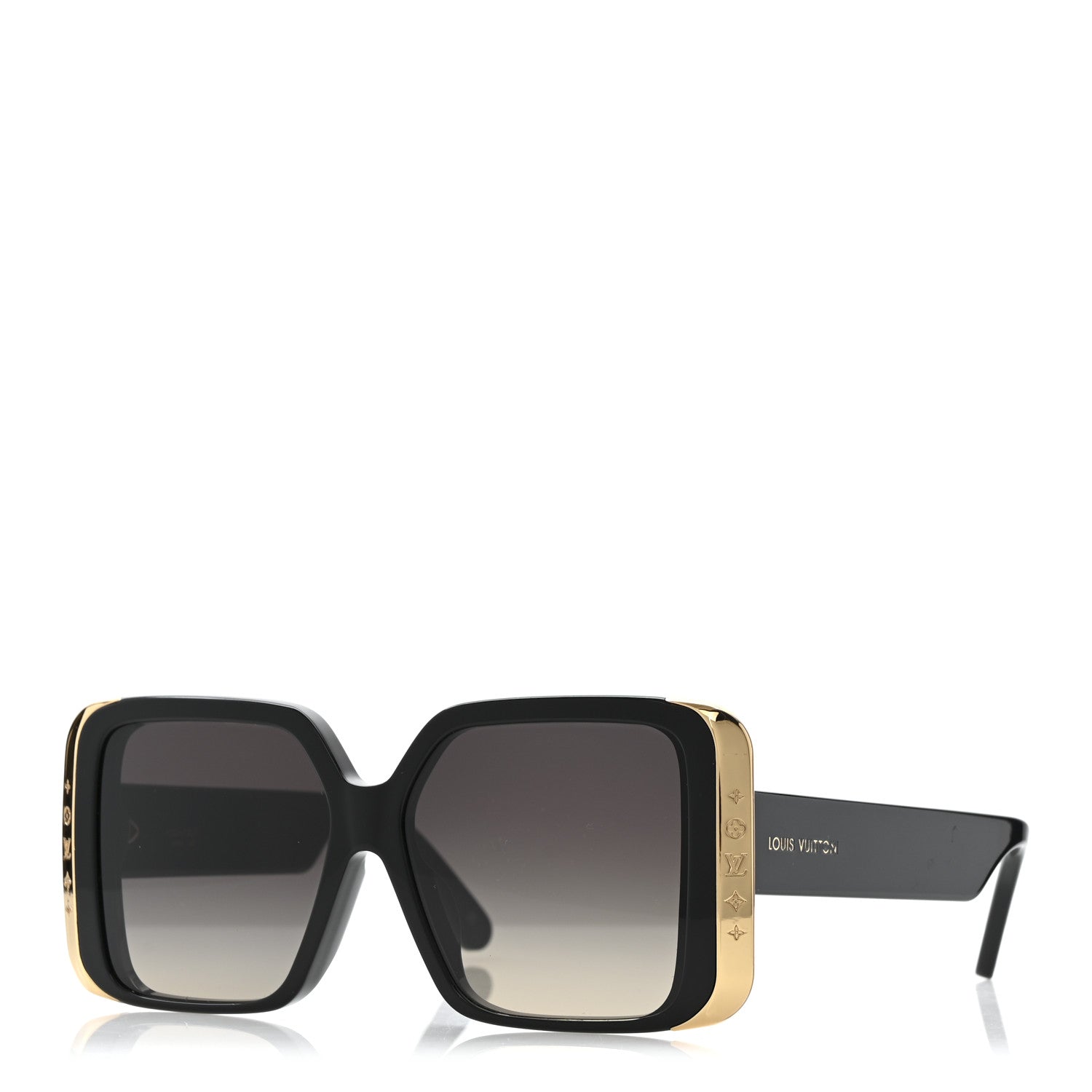 Louis Vuitton Acetate LV Moon Square Sunglasses Z1664W Black 1 of 6