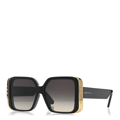Louis Vuitton Acetate LV Moon Square Sunglasses Z1664W Black 1 of 6