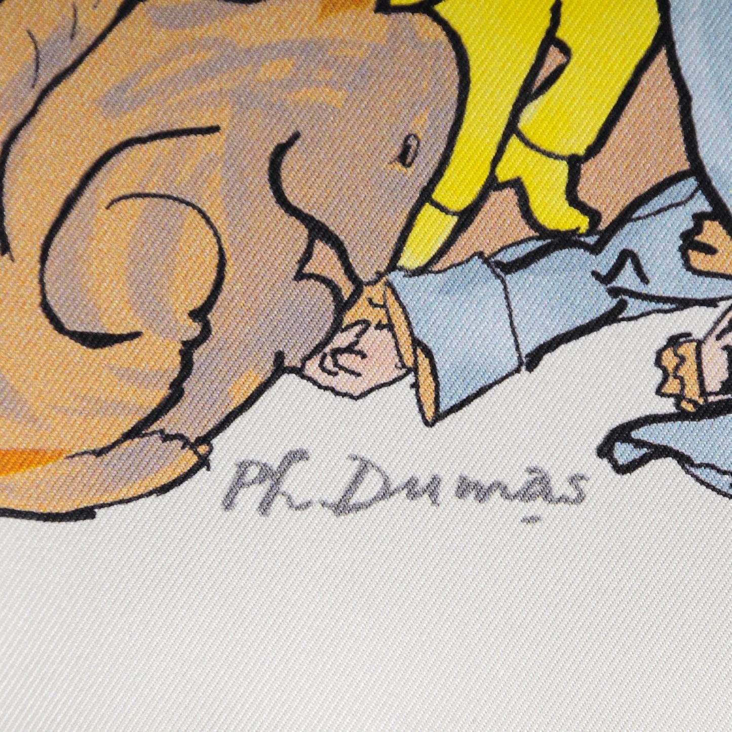 Silk Metamorphoses Par Paris Scarf 90 Cendre Brun Jaune