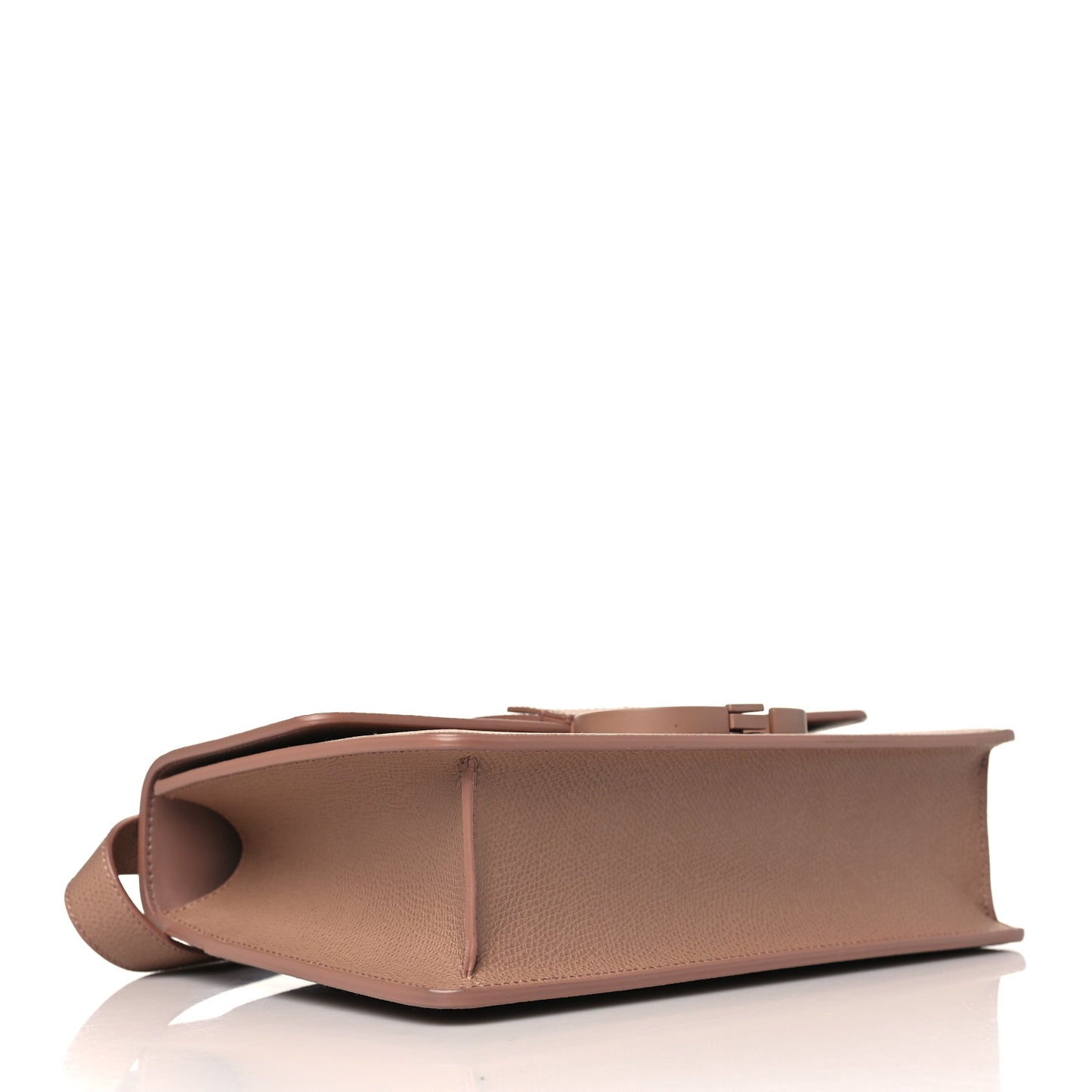 Ultra Matte Grained Calfskin 30 Montaigne Flap Bag Blush