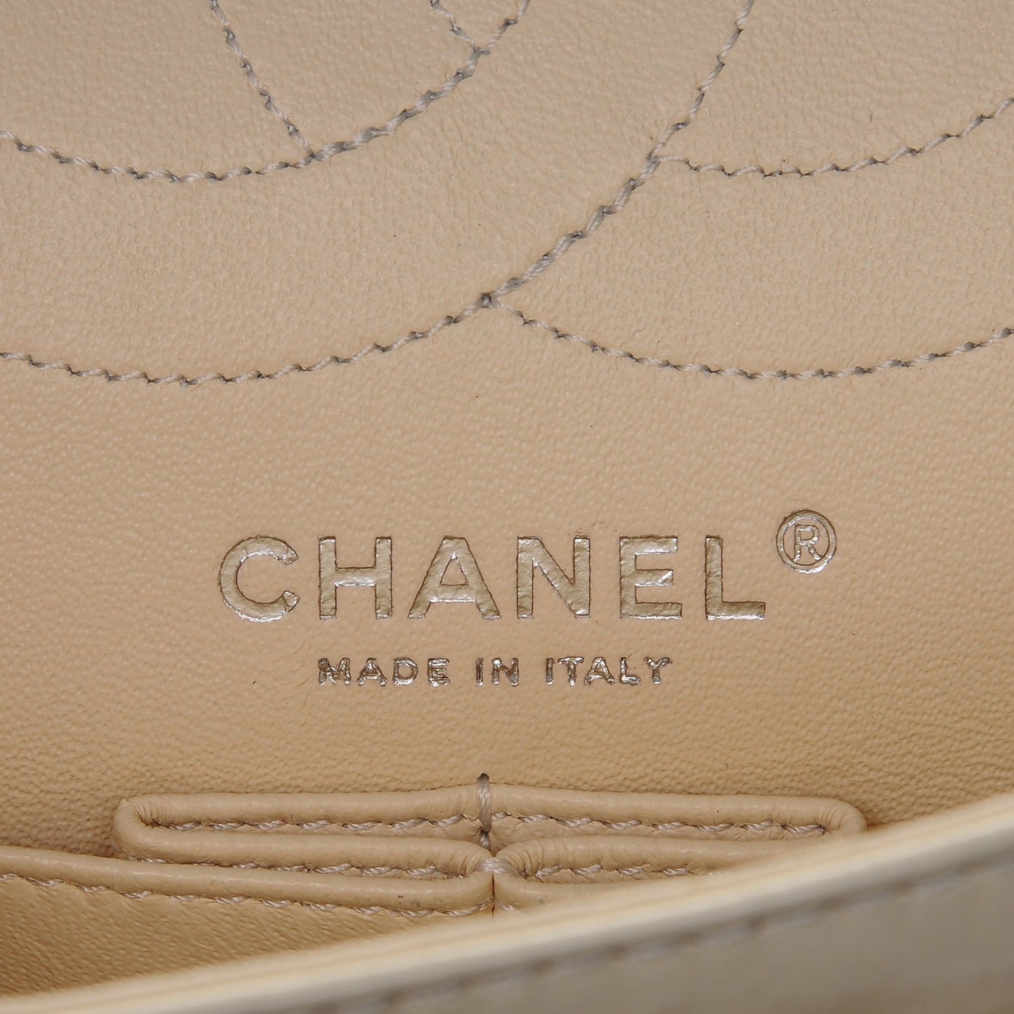 Glazed Calfskin Quilted 2.55 Reissue 225 Flap Ivory