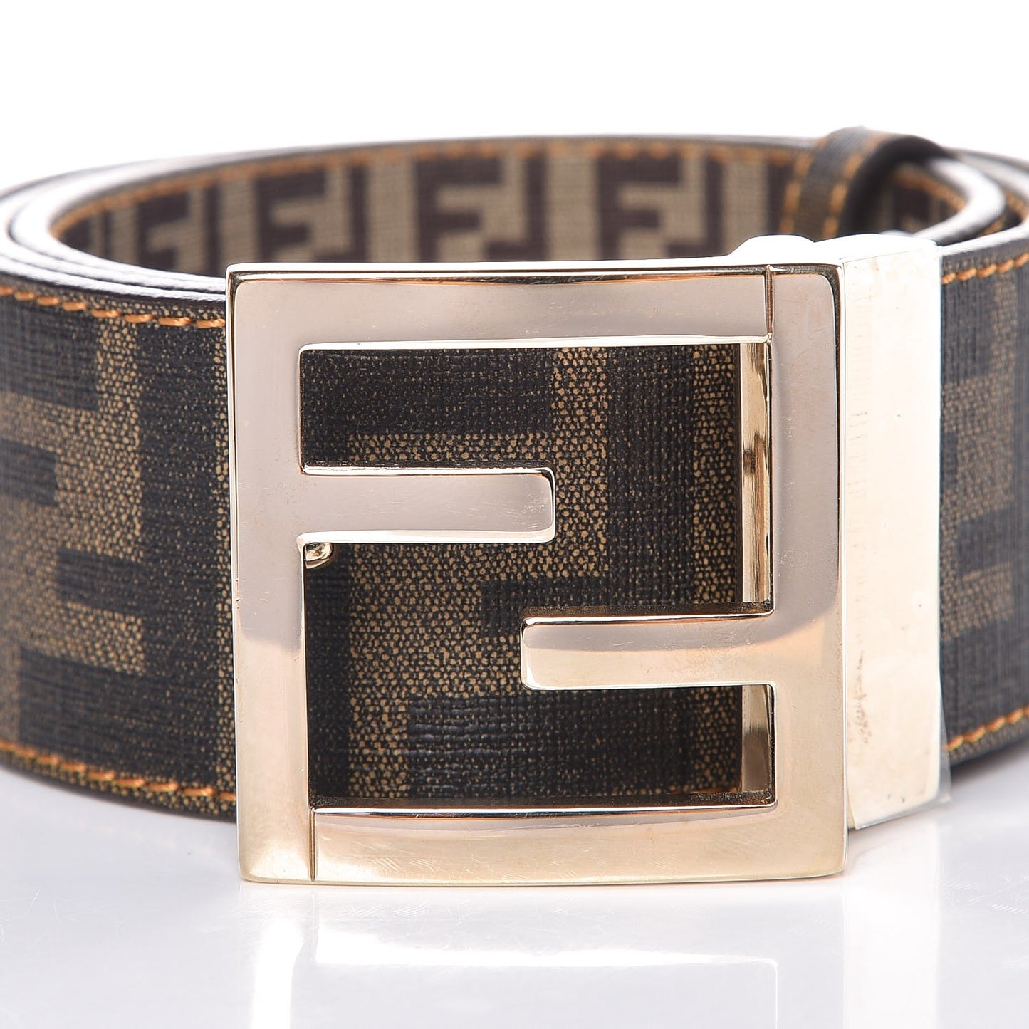 Zucca FF Buckle Belt Tobacco