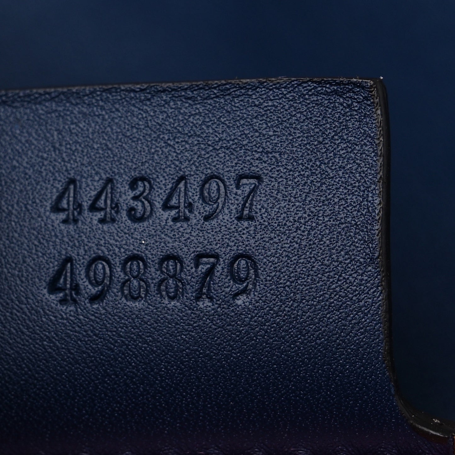 Denim Matelasse Pearl Studded Small GG Marmont Shoulder Bag Blue