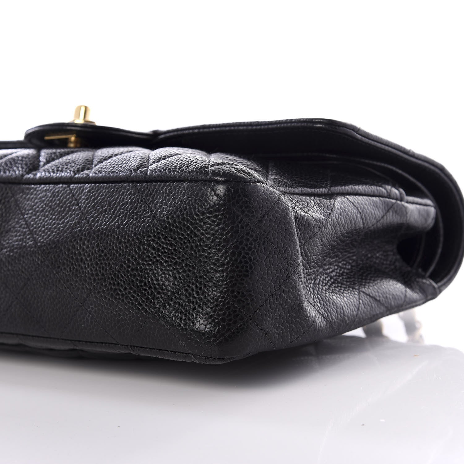 Chanel Caviar Quilted Medium Double Flap Black 7 of 12