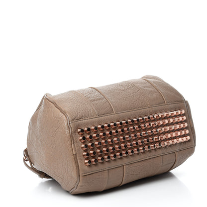 Alexander Wang Pebbled Lambskin Rocco Latte Rose Gold Hardware 4 of 10