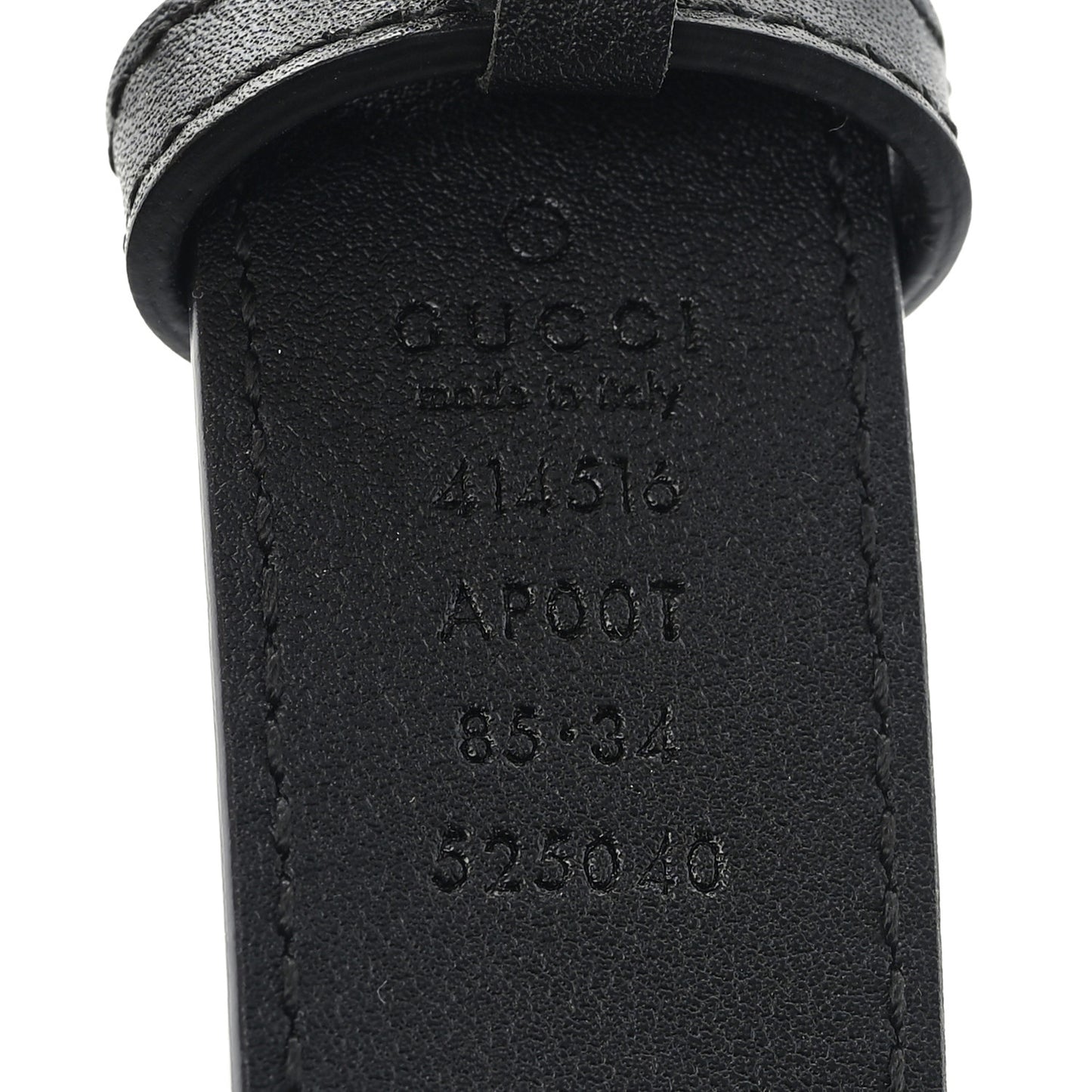 Calfskin Double G 25mm Belt 85 34 Black