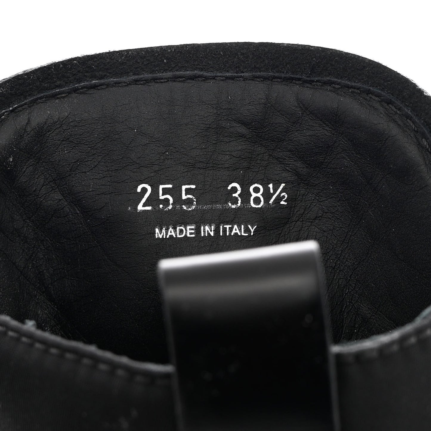 Spazzolato Rois Nylon Metal Triangle Logo Monolith Pouch Pocket 55mm Boots 38.5 Black