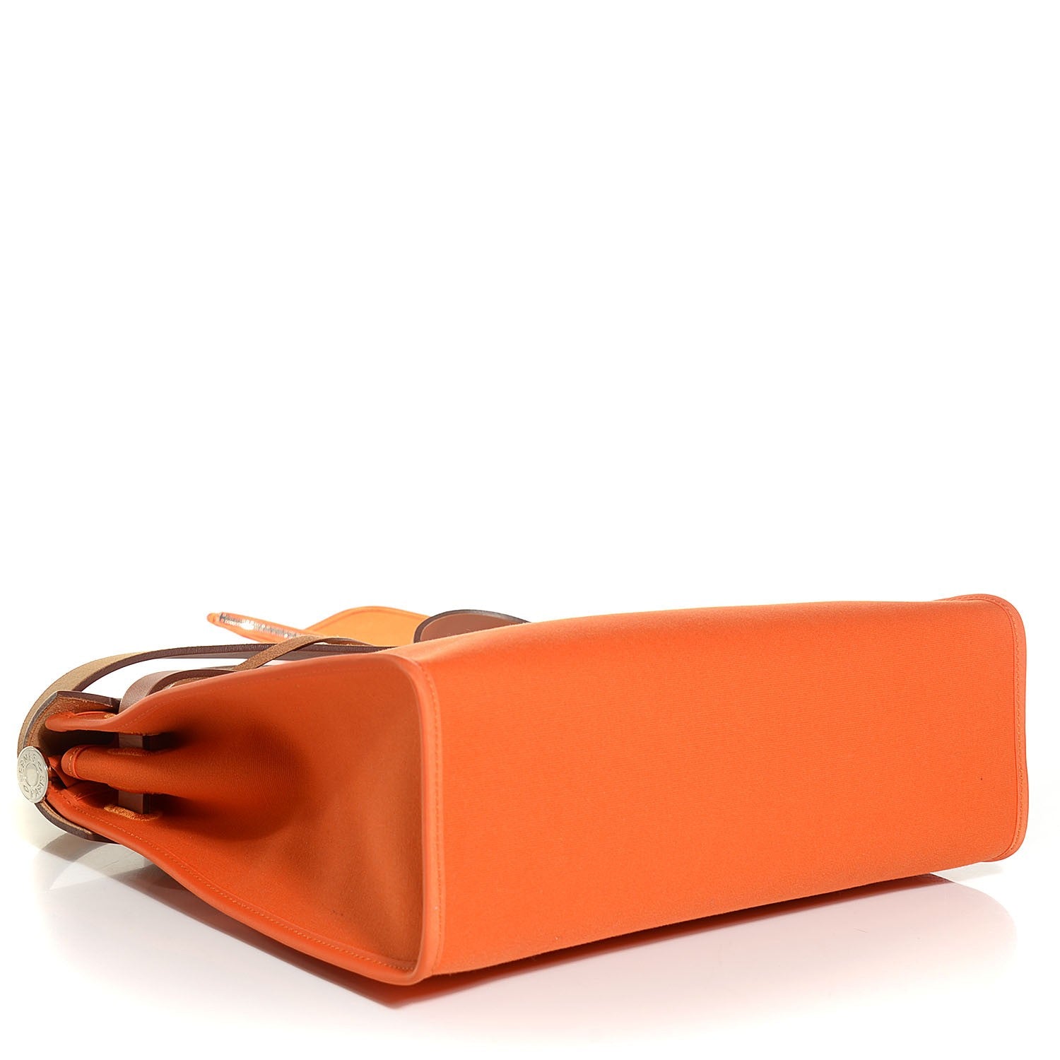 Hermes Vache Hunter Toile Herbag Zip 31 PM Orange 4 of 15