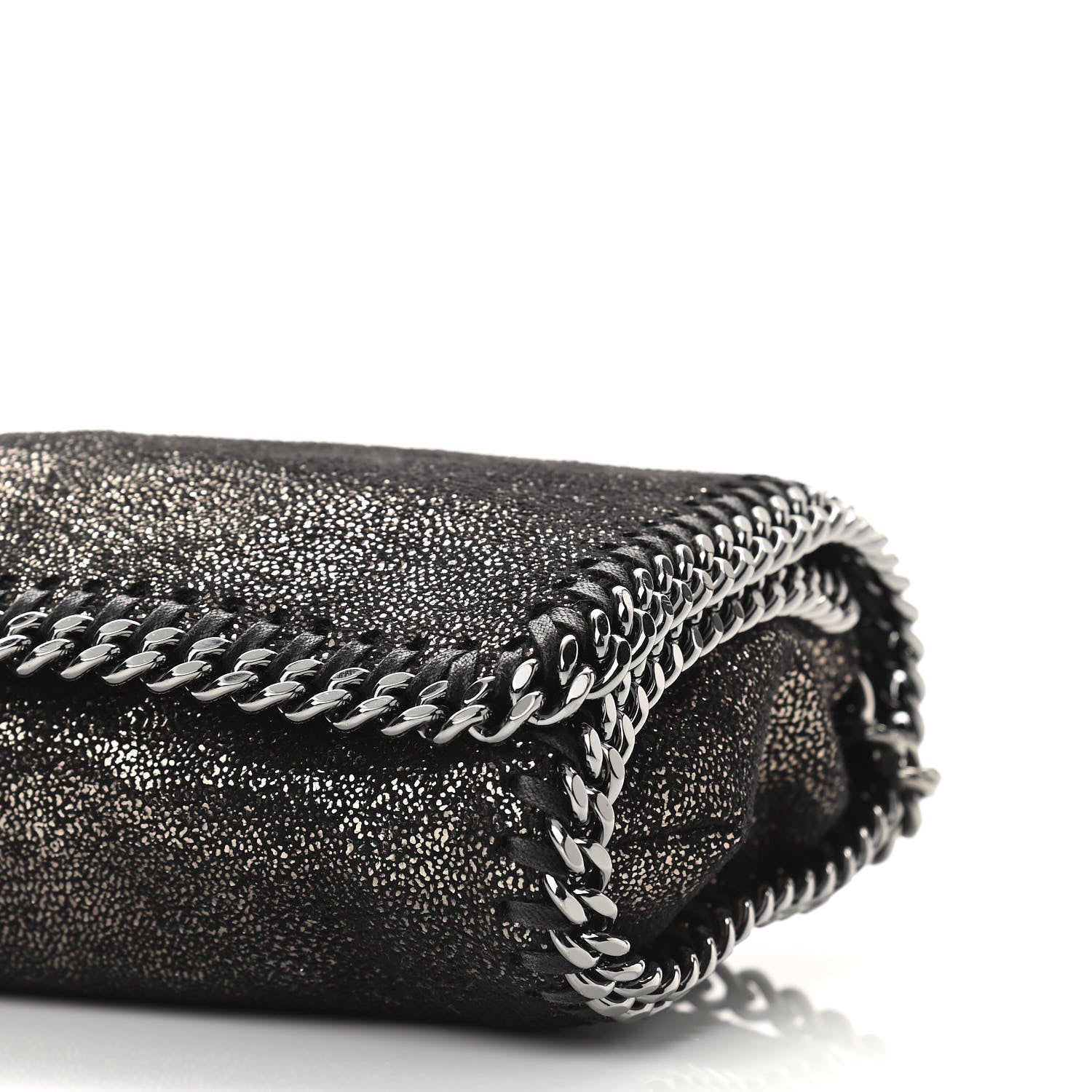 Stella McCartney Shaggy Deer Falabella Crossbody Clutch Black 6 of 9
