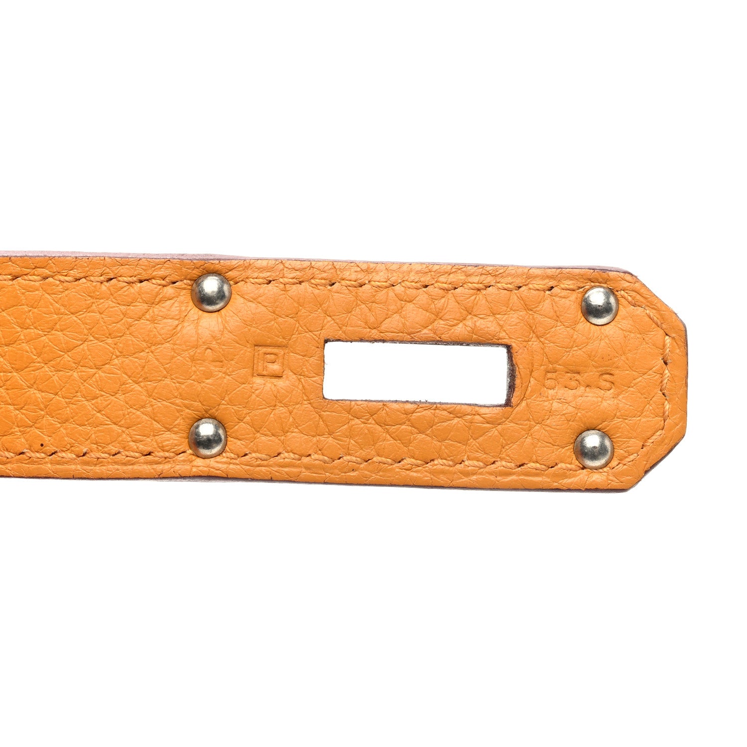 Hermes Taurillon Clemence Eclat Jypsiere 34 Orange Moutarde 8 of 10