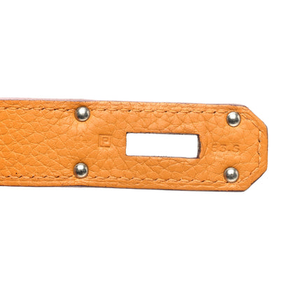 Hermes Taurillon Clemence Eclat Jypsiere 34 Orange Moutarde 8 of 10