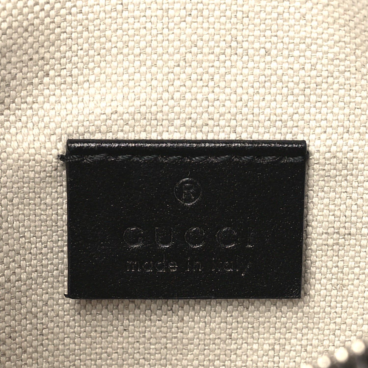 Gucci Calfskin GG Tennis Embossed Belt Bag Black 6 of 9