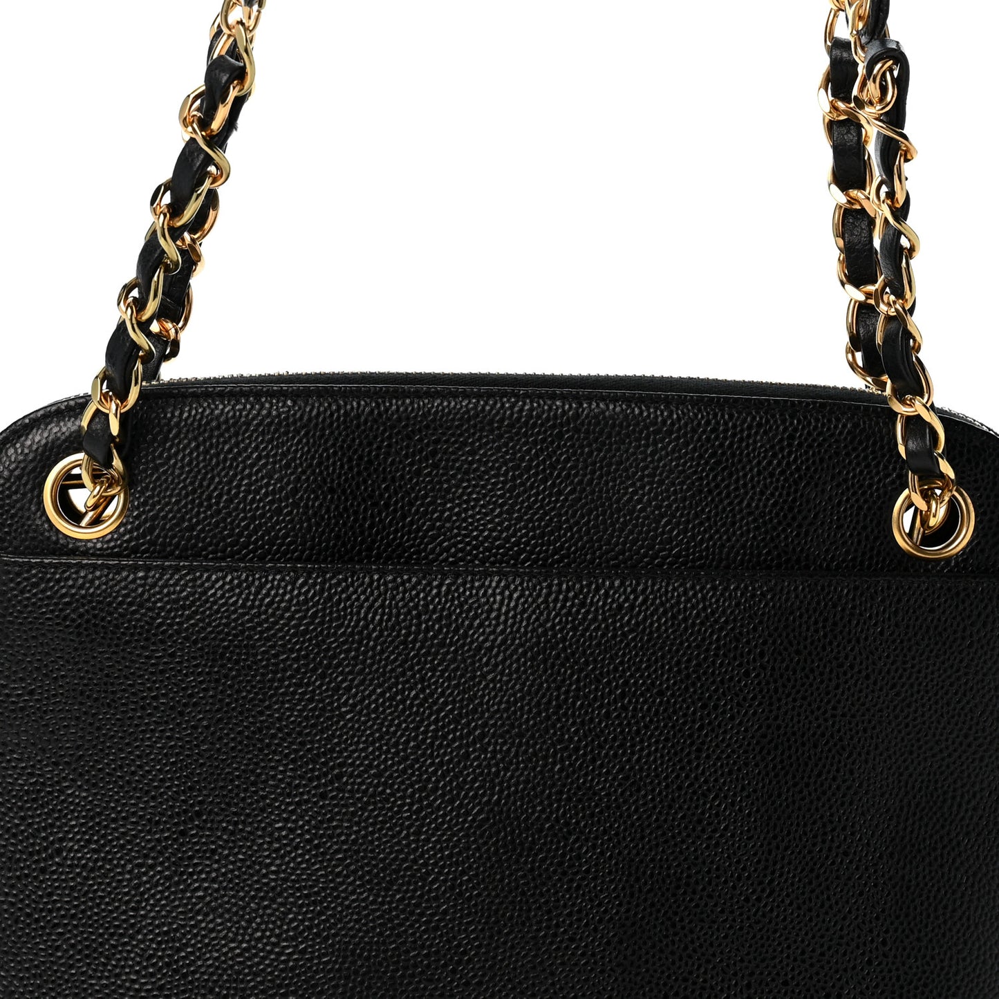 Caviar CC Shoulder Bag Black
