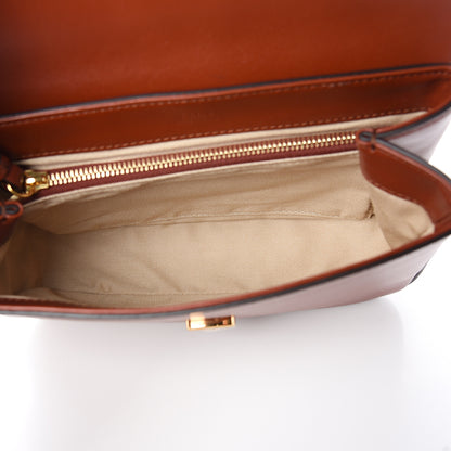 Chloe Calfskin Small C Double Carry Sepia Brown 4 of 9