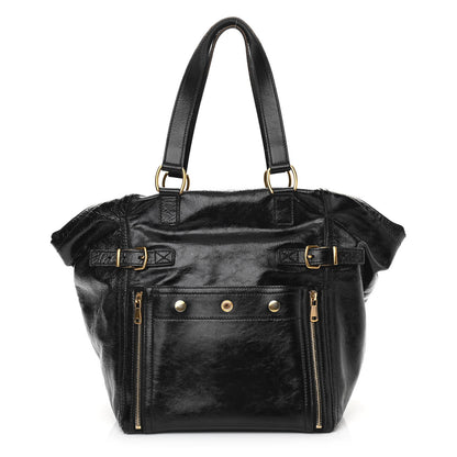 Saint Laurent Patent Large Downtown Tote Black 1 of 10