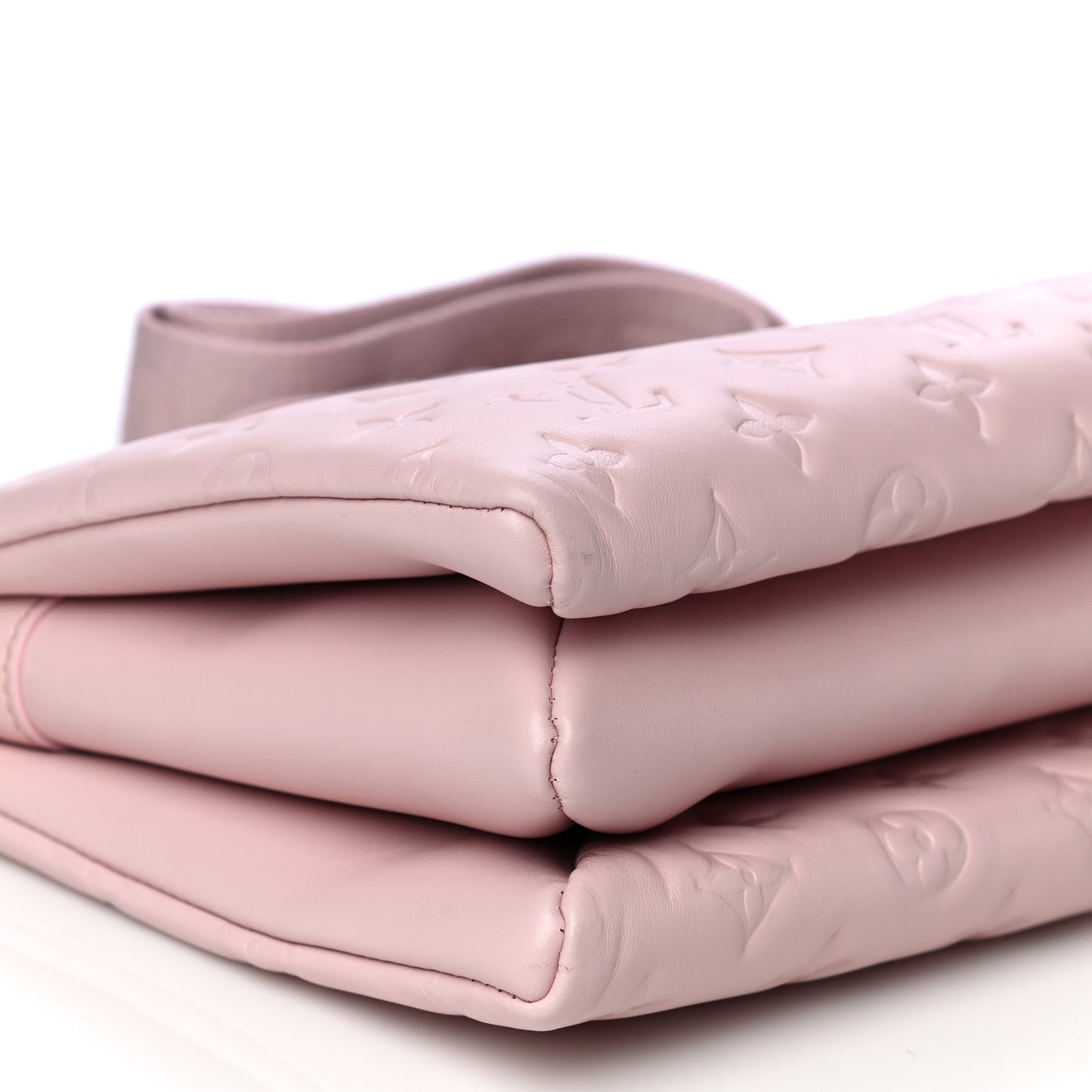 Lambskin Embossed Monogram Coussin PM Rose