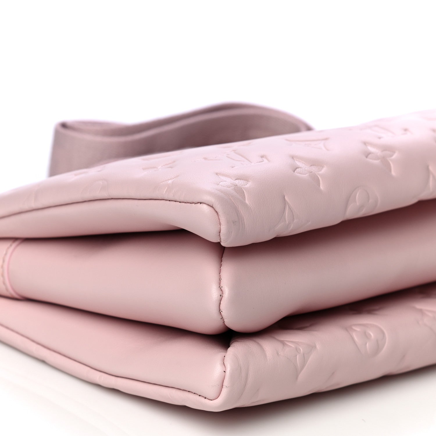 Louis Vuitton Lambskin Embossed Monogram Coussin PM Rose 9 of 13