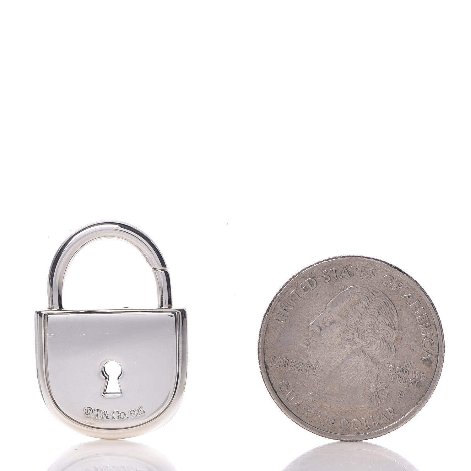 Tiffany Sterling Silver Arc Lock Charm Pendant 2 of 4
