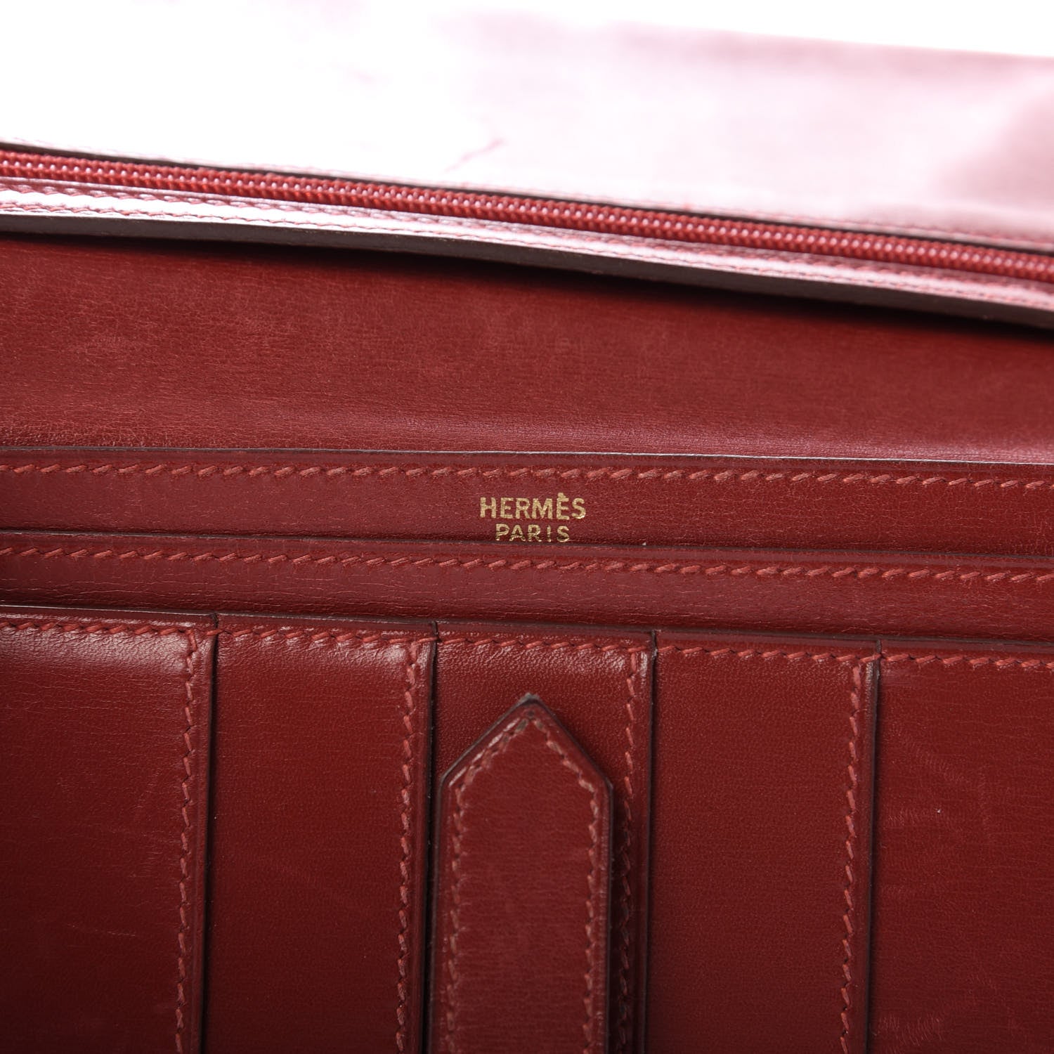 Hermes Box Bearn Wallet Rouge Vif 8 of 8