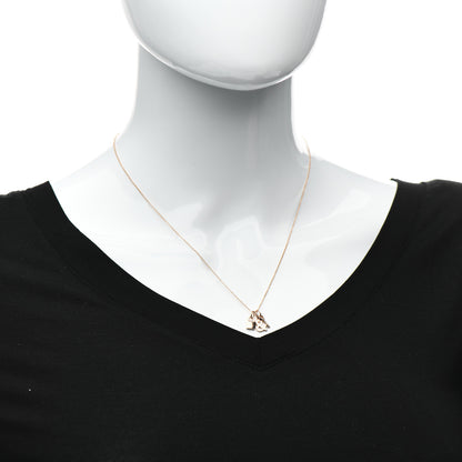 Tiffany 18K Rose Gold Lock and Key Pendant Necklace 2 of 5