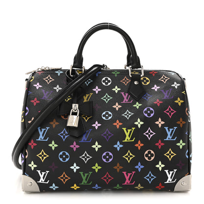 Louis Vuitton LV X TM Monogram Multicolor Speedy Soft 30 Black 1 of 9