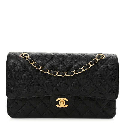 Chanel Caviar Quilted Medium Double Flap Black 1 of 11