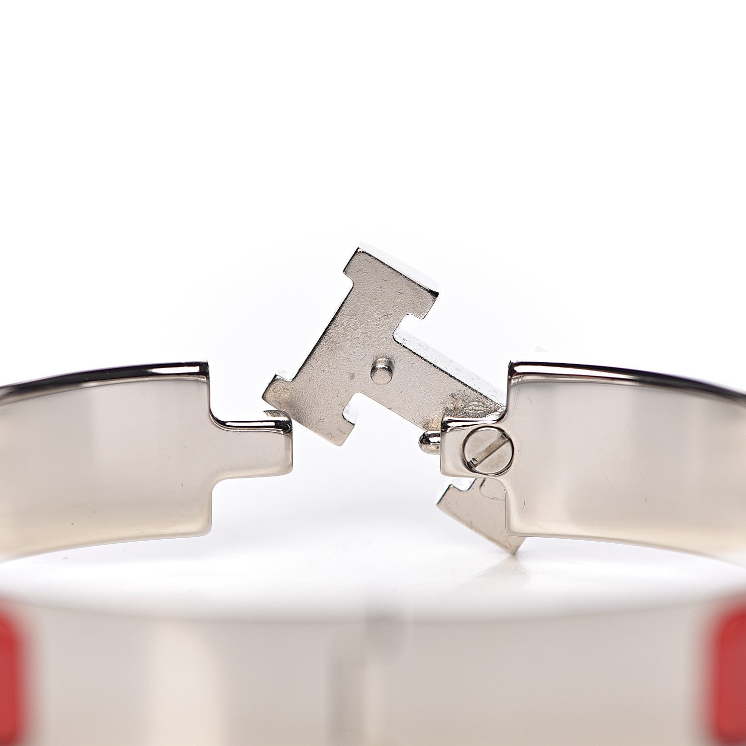 Hermes Enamel Narrow Clic Clac H Bracelet PM Red 4 of 6