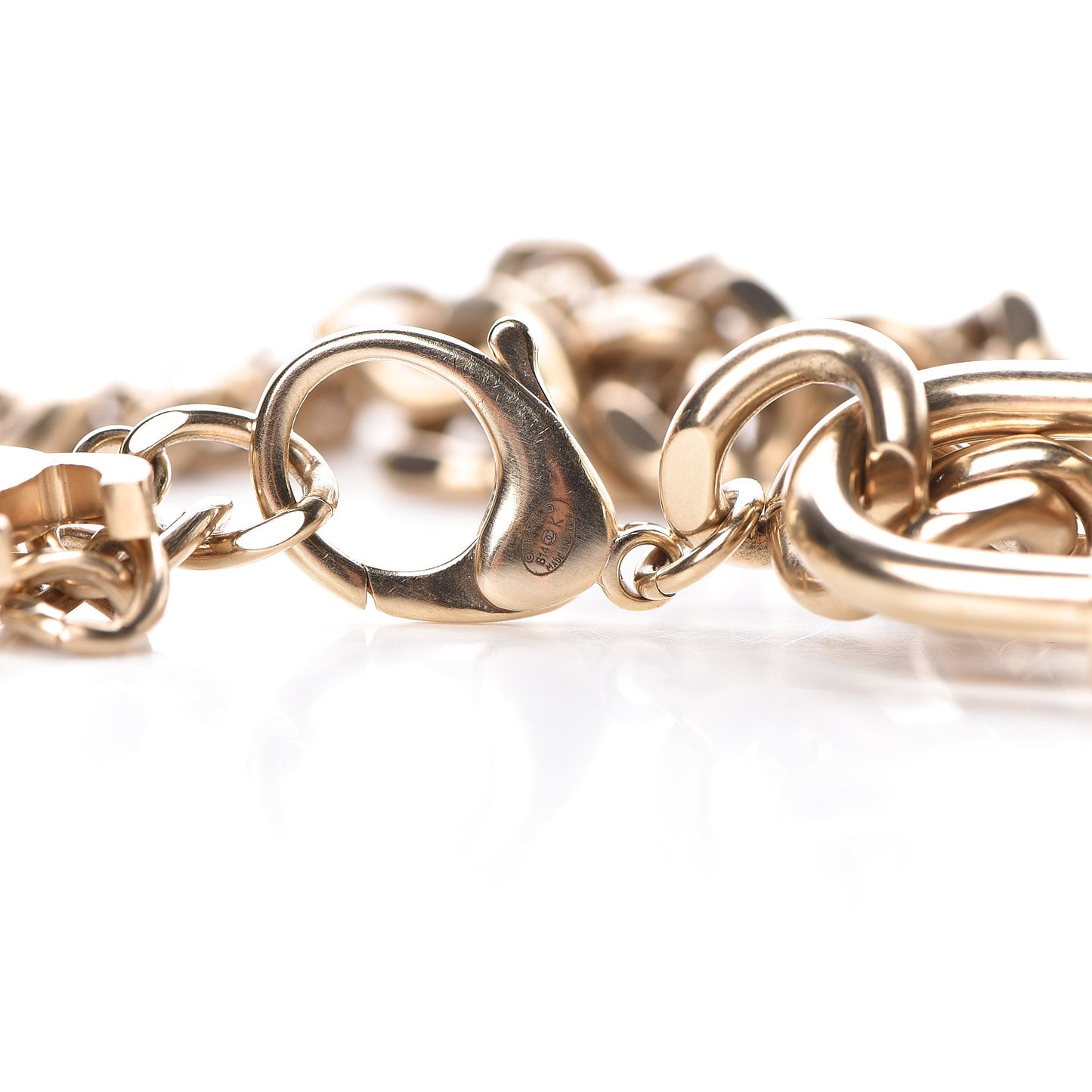CC Oversized Padlock Necklace Gold Silver