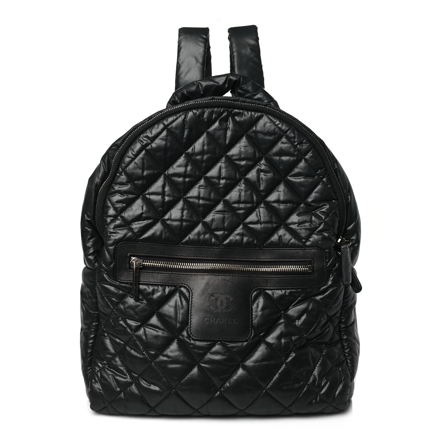 Nylon Quilted Coco Cocoon Backpack Black