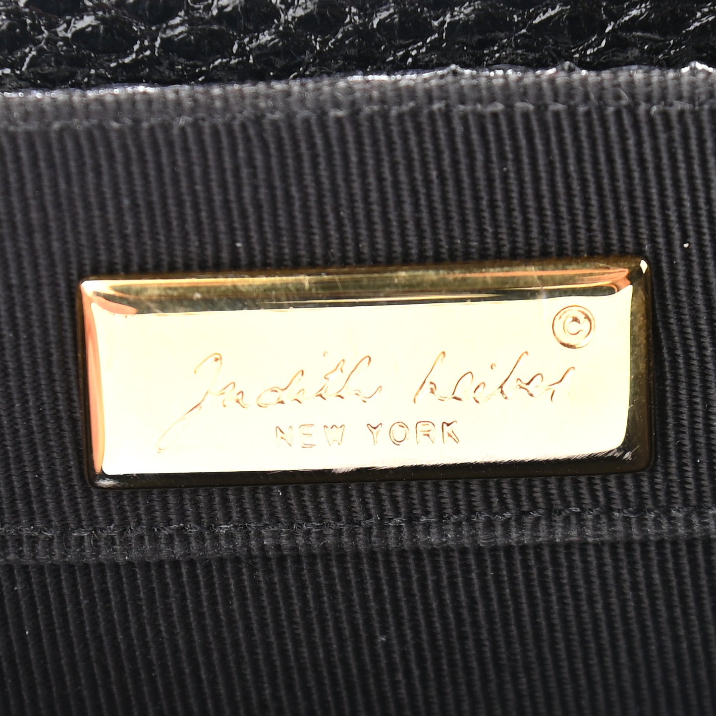 Lizard Evening Bag Black