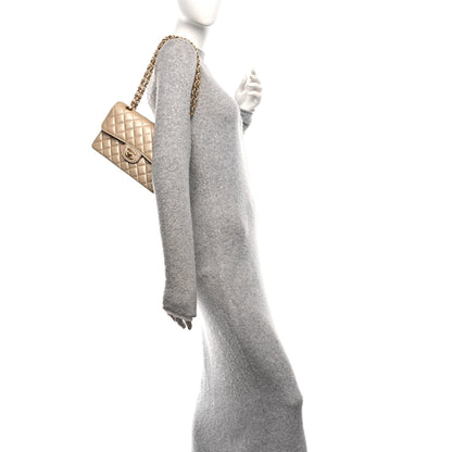 Chanel Metallic Caviar Quilted Small Double Flap Gold 2 of 10