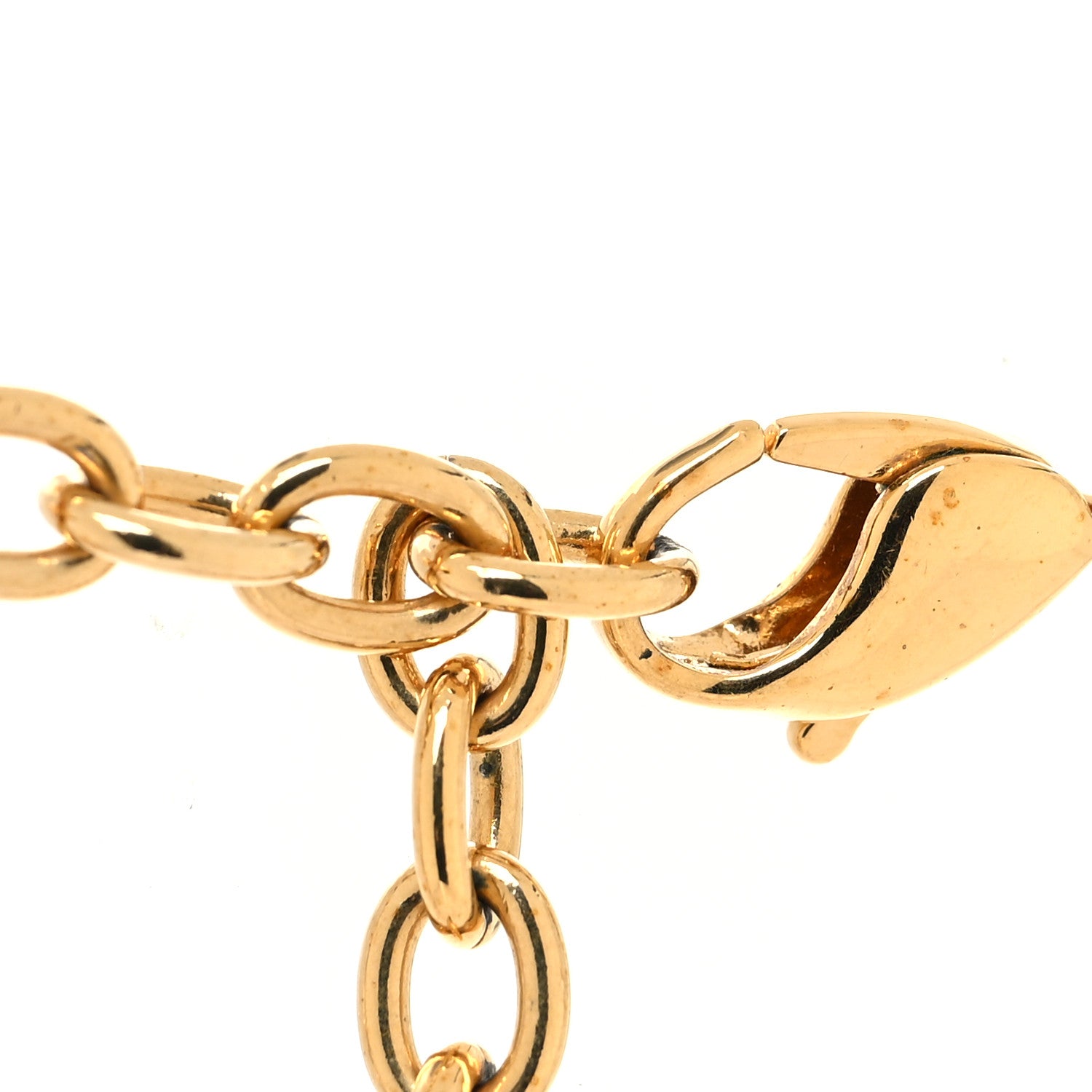 Christian Dior Metal CD Choker Necklace Gold 4 of 5