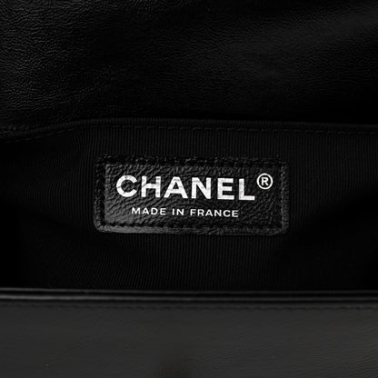 Chanel Metallic Glazed Calfskin Small Boy Flap Pink Black 6 of 11