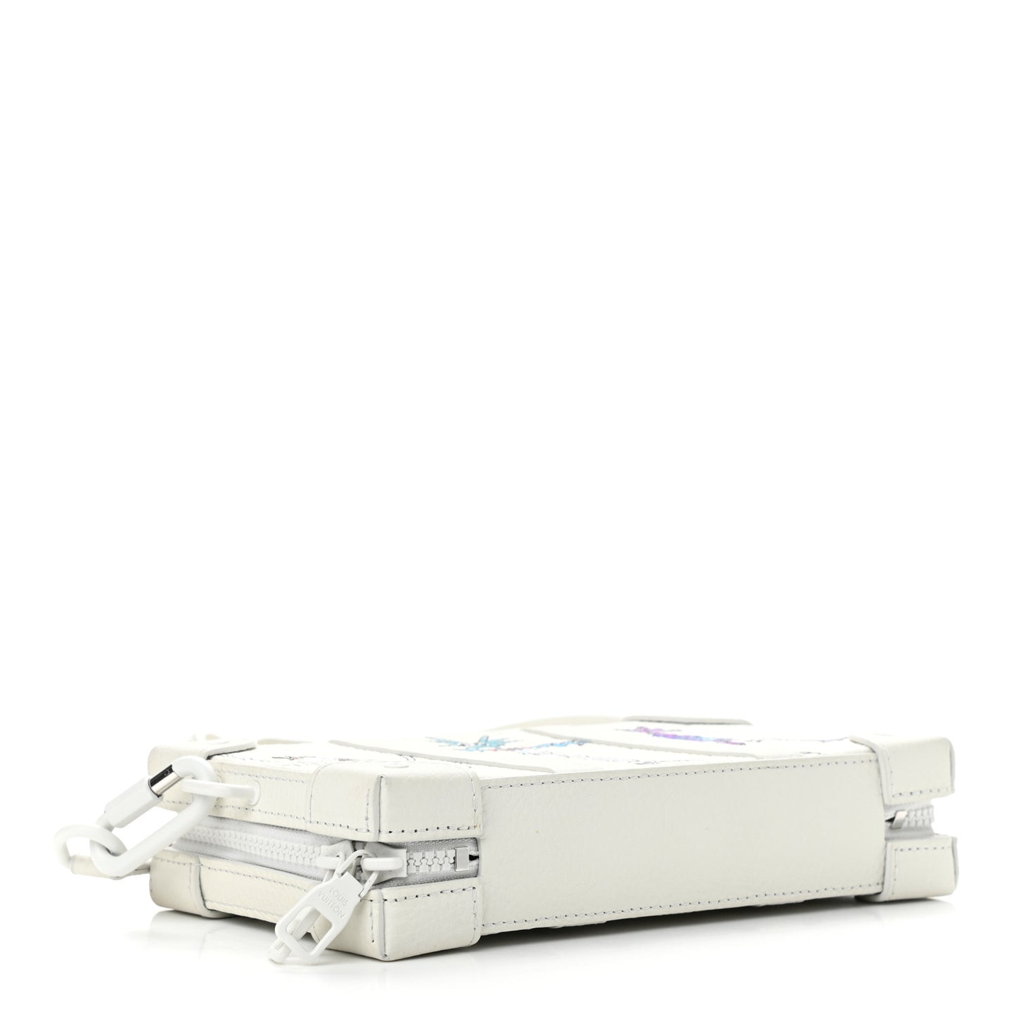 Taurillon Monogram LV Friends Soft Trunk Wallet White