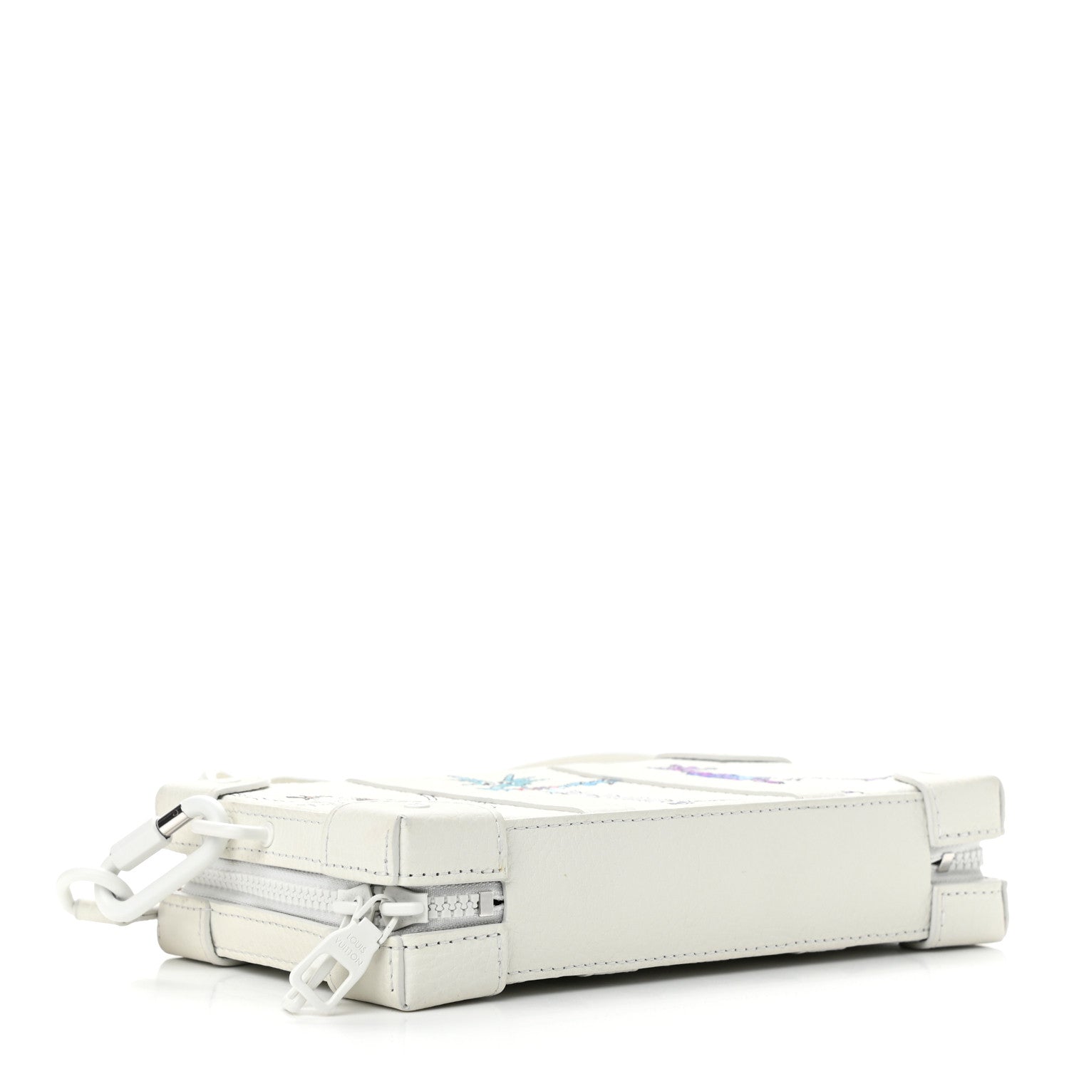 Louis Vuitton Taurillon Monogram LV Friends Soft Trunk Wallet White 4 of 11