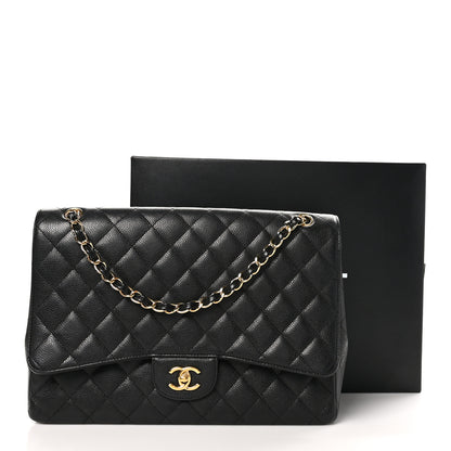 Chanel Caviar Quilted Maxi Single Flap Black 12 of 12