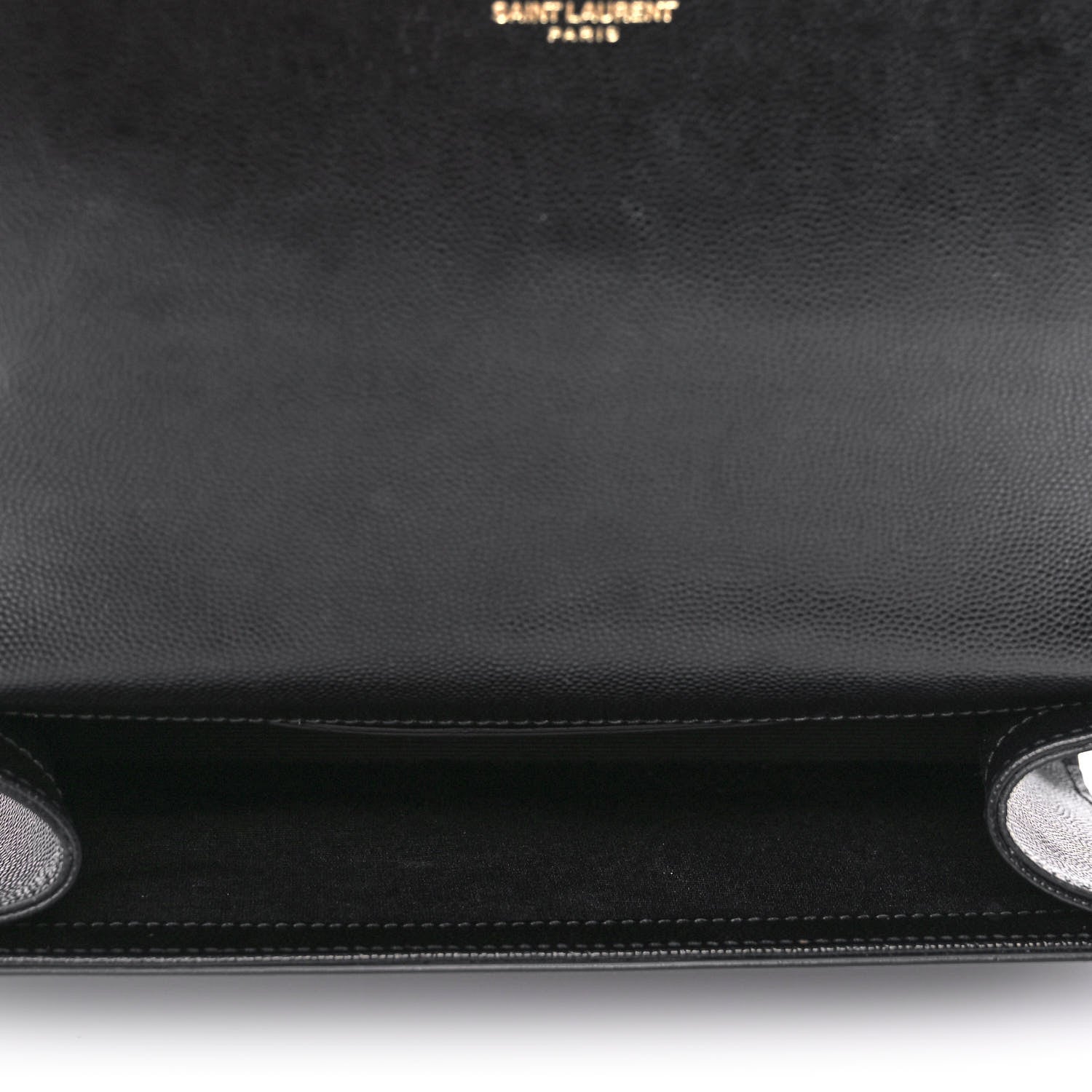 Saint Laurent Grain De Poudre Medium Classic Monogram Kate Satchel Black 5 of 11