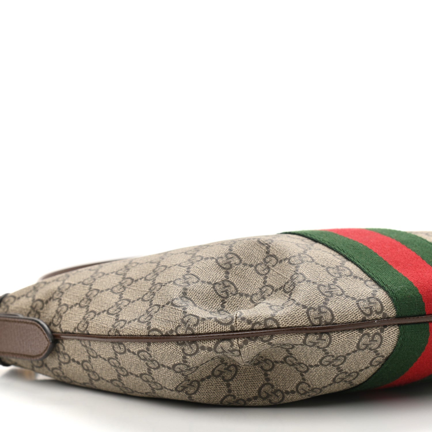 Gucci GG Supreme Monogram Web Small Ophidia Half Moon Hobo Brown 9 of 10