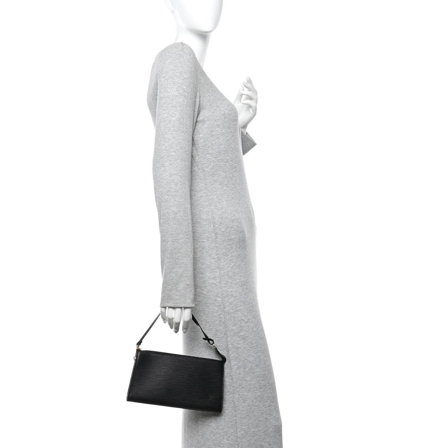 Louis Vuitton Epi Pochette Accessories 24 Black 2 of 10