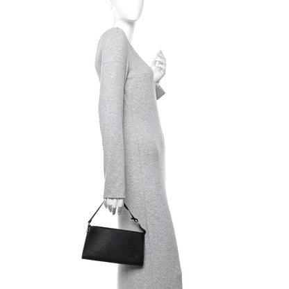 Louis Vuitton Epi Pochette Accessories 24 Black 2 of 10
